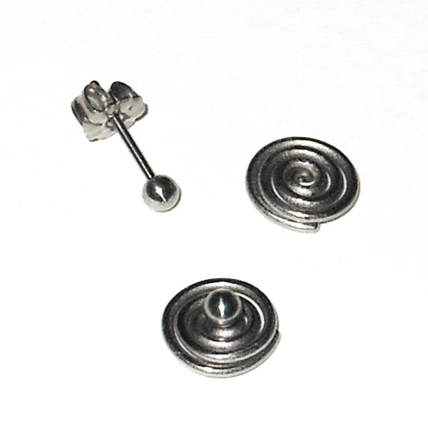 Titanium Spiral Post Earrings