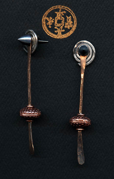 Designer  Non-Allergenic One-of-a-kind Earrings/Mixed Metals.jpg