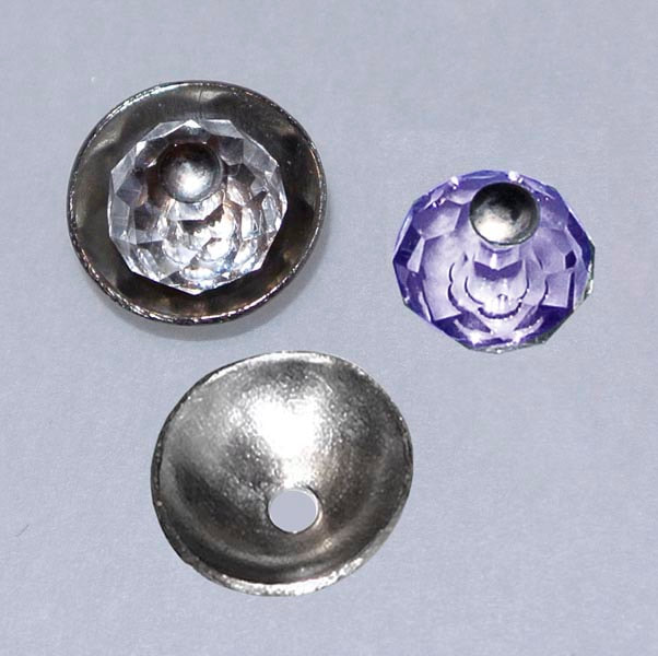 Titanium Interchangeable Crystal Post Earrings