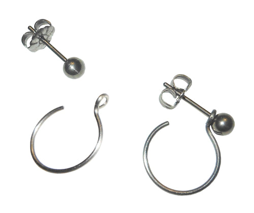 Titanium Post Earrings with Hoop Attachments.jpg