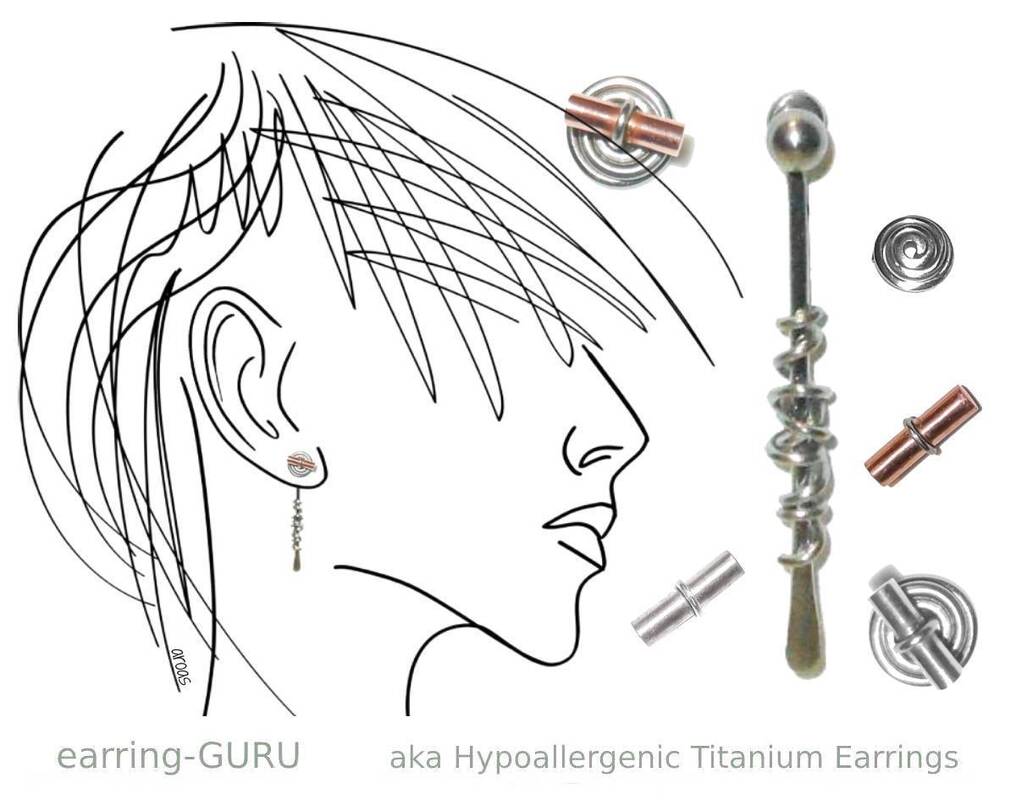 Titanium Earring Jackets for Multiple Piercings