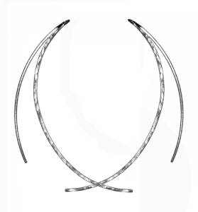 Long Titanium Earrings